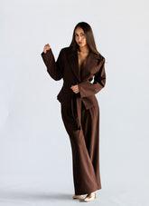 Blazer Sastre Paris Chocolate