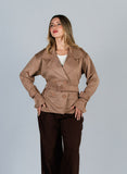 Gabardina Suede Ámbar Beige