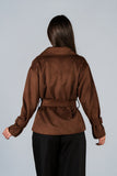 Gabardina Suede Ámbar Chocolate