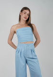 Pantalon Palazzo Kyoto Celeste