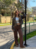 Jeans Wide Leg Monaco Chocolate