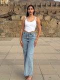 Jeans Wide Leg Confort Denim