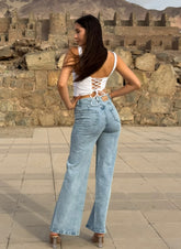 Jeans Wide Leg Confort Denim