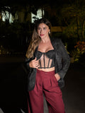 Corset Stardust Negro Brillo