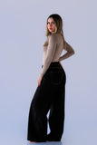Jeans Wide Leg Monaco Negro