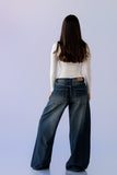 Jeans Wide Leg Monaco Azul