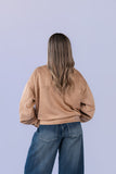 Bomber Oversized Suede Camel