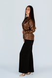 Gabardina Cuerina Chocolate