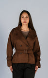 Gabardina Suede Ámbar Chocolate