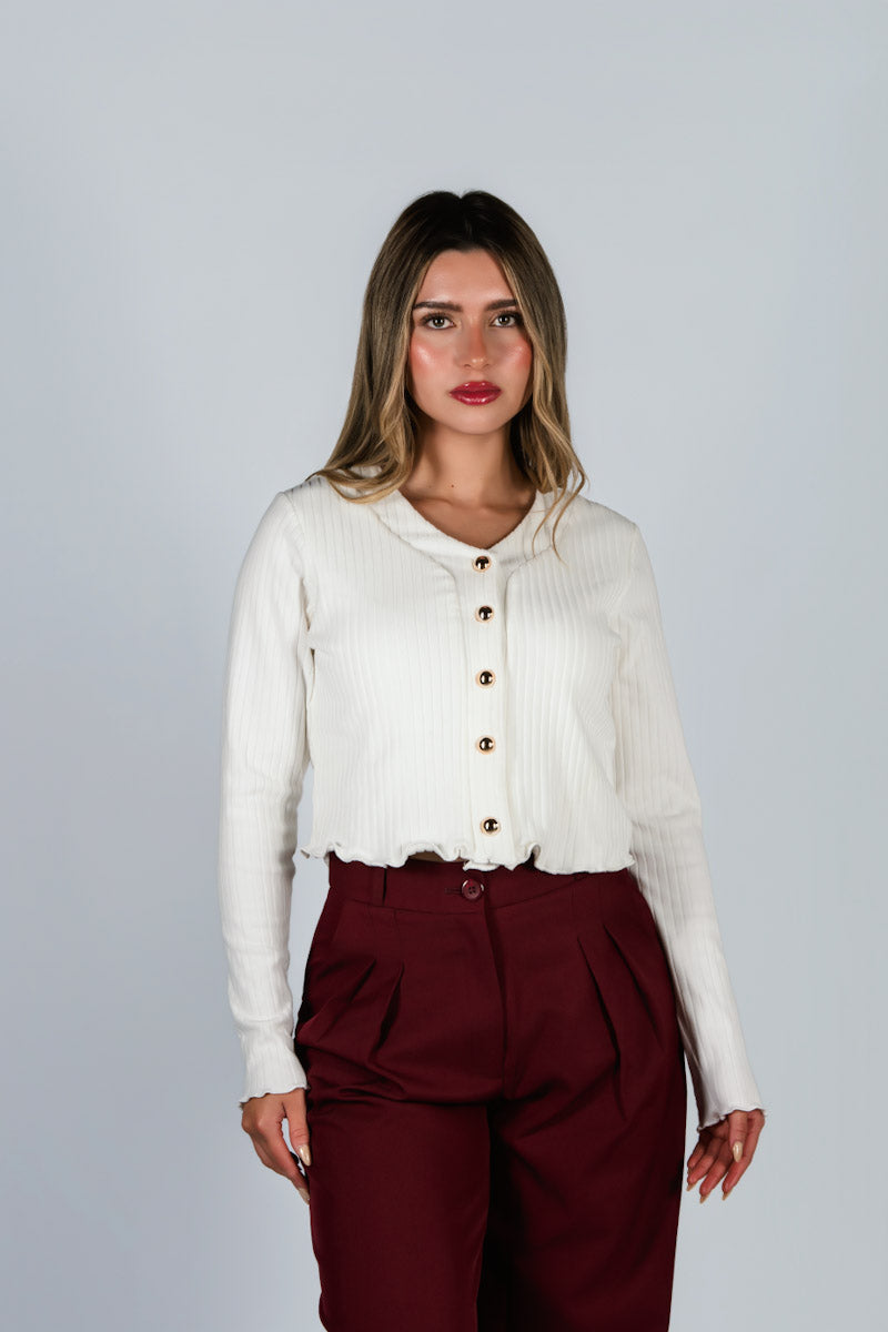 Tejido Cardigan Adeline Blanco