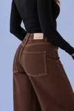 Jeans Wide Leg Monaco Chocolate