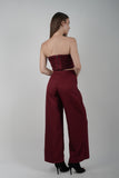 Pantalon Palazzo Kyoto Burgundy