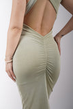 Vestido Coral Pistacho