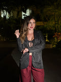 Blazer Stardust Negro Brillo