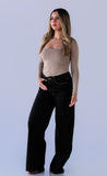 Jeans Wide Leg Monaco Negro