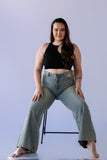 Jeans Wide Leg Monaco Celeste