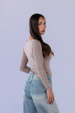 Top Viscosa Basico Beige